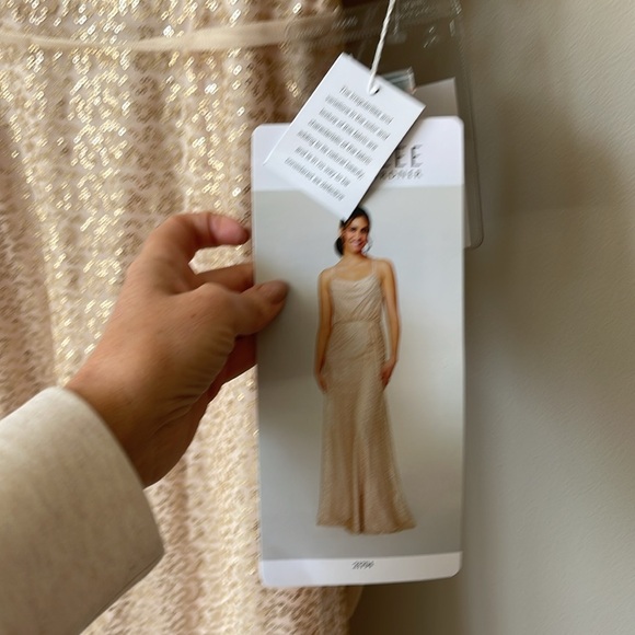 Morilee Caviar Mesh Bridesmaid dress with Tied Waste NWT - Picture 5 of 6